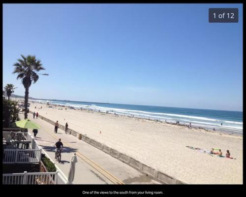 Ocean Front Beauty right above Best Beach in Mission Beach, San Diego!