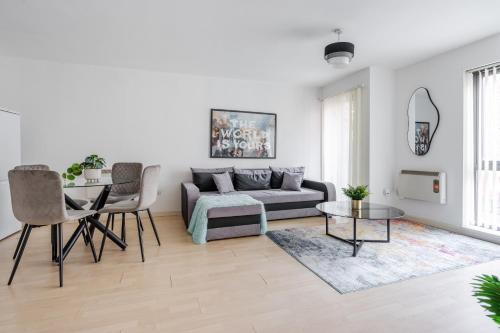 Lux Livin' Apartments - Luxury 2 Bed Apartment City Centre Free Parking, Manchester (zdjęcie 10)