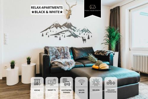 Relax Apartment Black & White, Friedrichshafen