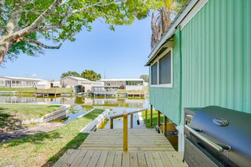 Boat and Fish Canal-Front Home on River in Okeechobee