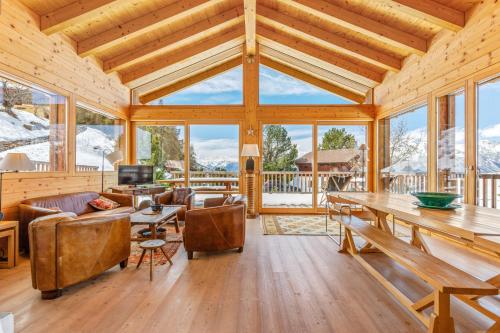 Chalet Magrappe, accès direct à la piste des Mayens de Veysonnaz