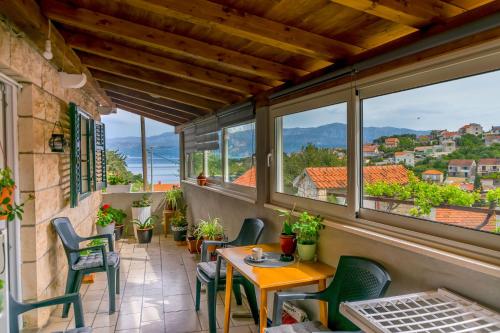 Erkély/terasz, Apartment New in Splitska