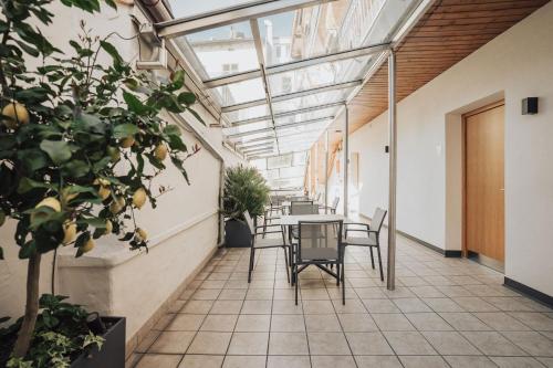 ระเบียง/ชานเรือน, Feichter Hotel & Bistro in บอลซาโน่