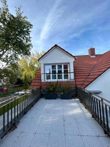 Balkons/terase, Seeapartment Wustrau in Fehrbellin