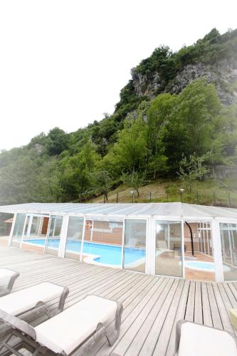 Zwembad, Hotel Puente Vidosa in Ponga