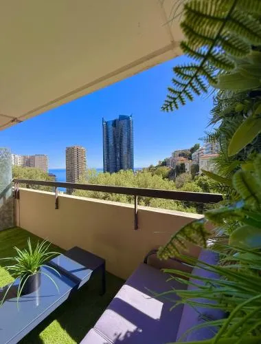 Studio de LUXE Portes de Monaco - Vue MER - Piscine - Wifi photo 2