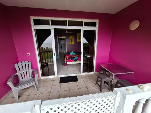 발코니/테라스, Pension Tautiare Village in 마우피티 섬