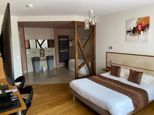 1 double bed