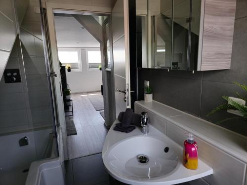 Vannituba, 1,5 Zimmer Ferienwohnung Apartment in ruhiger Lage stadtnah Neu in Brunnthal in Brunnthal