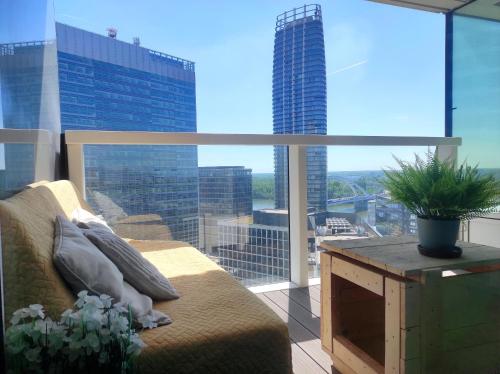 Panorama apartment, FREE parking, 18th floor, view, Bratysława (zdjęcie 7)