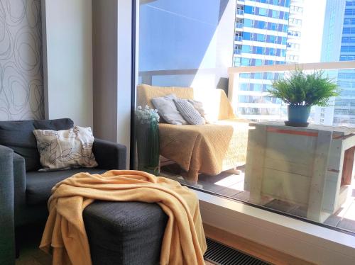 Panorama apartment, FREE parking, 18th floor, view, Bratysława (zdjęcie 6)
