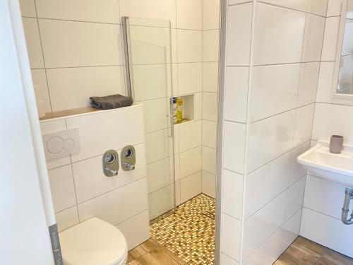 Fürdőszoba, Privates & gemütliches Appartement inklusive Parkplatz (Privates & gemutliches Appartement inklusive Parkplatz) in Drensteinfurt