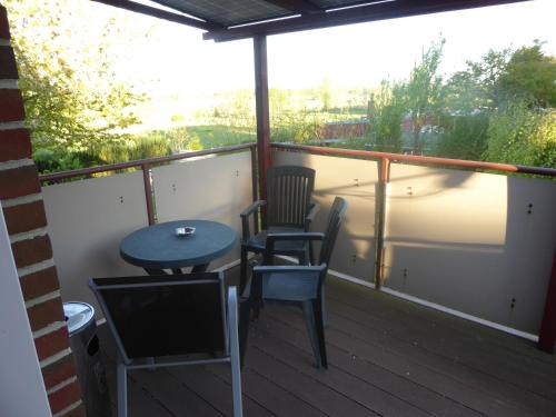 Balcony/terrace, Landhotel Auerose Garni in Neu Kosenow