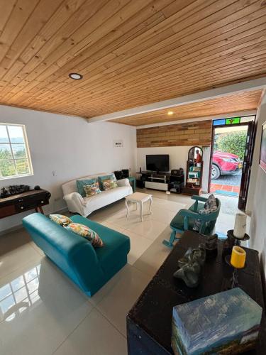 The house in the mountains in Tinjaca