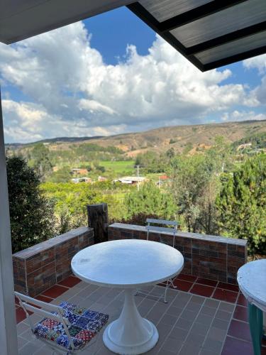 The house in the mountains in Tinjaca