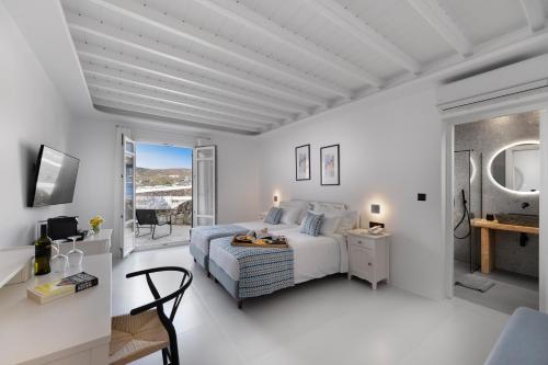 Deliades Mykonos Room Type - Double Room with Side Sea View