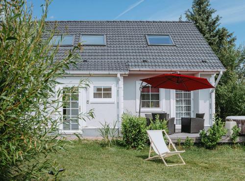 Ferienhauser Insel Usedom Haus Milo 5 - Blick aufs Achterwasser! Whirlpool und Sauna 7.4km von Lassan entfernt