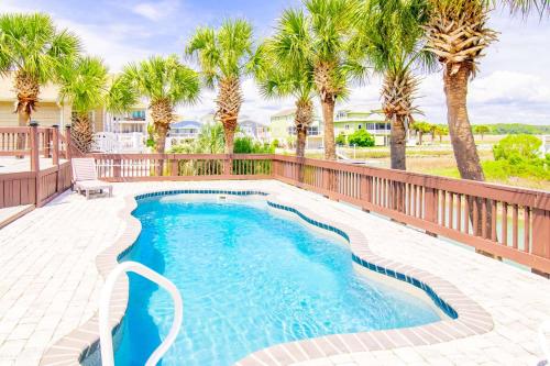 Ocean Inlet Beach Paradise Waterfront Private Pool Tiki Hut