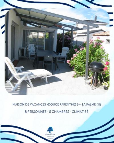 Douce Parenthèse - Maison de Vacances - 8 pers - Terrasse
