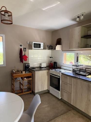 廚房, SOLSALI Cabaña moderna (SOLSALI Cabana moderna) in 聖哈維耶爾