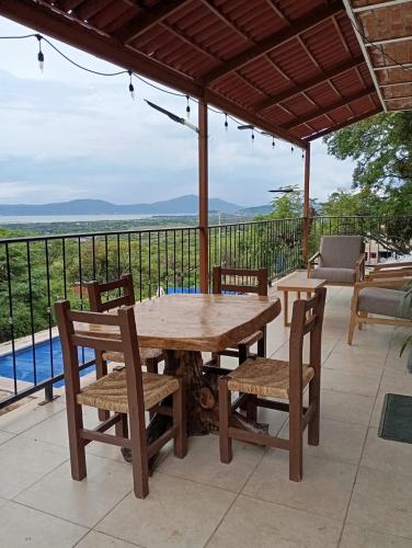 Balkons/terase, 6A Alberca Privada y Vista al lago de Chapala in San Nicolás De Ibarra
