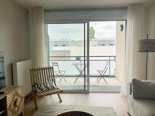 شرفة/ تراس, Les Boréales - Appart'hotel & Restaurant (Les Boreales - Appart'hotel & Restaurant) in Villers-sur-Mer