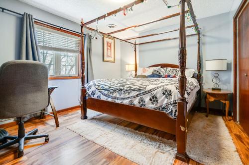 Charming Basement Stay with Workspace AC & Fire Pit in Maplewood