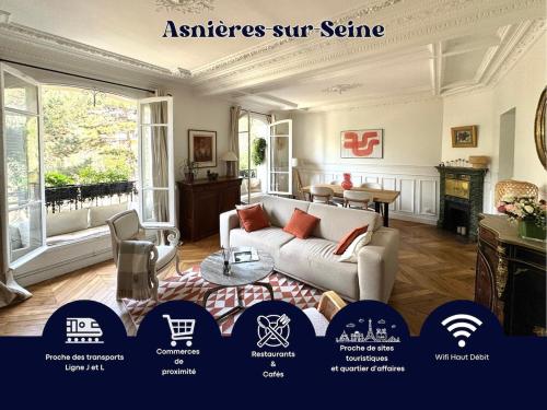 Premium stay in Asnières, close to Paris - Location saisonnière - Asnières-sur-Seine