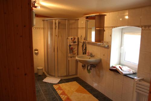 Zuhanyzó, Ferienwohnung Buchholz in Oberuckersee Ot Seehausen