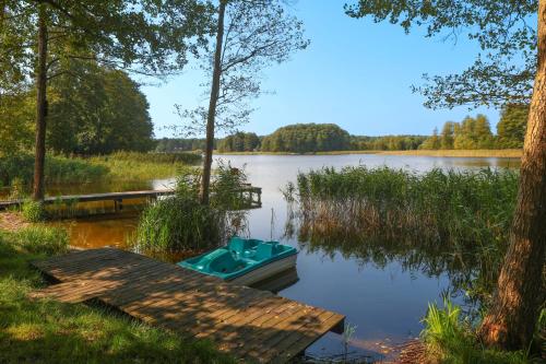 Domek nad Jeziorem Okrągłe plaża, pomosty wędkarskie, kajaki, jacuzzi, sauna