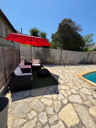 Garden, UNIQUE villa Zen et Detente avec piscine tres bien place proche du centre in Figuerolles
