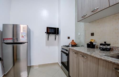 Kitchen, Tranquil Retreat Amidst in Agadir in Essalam