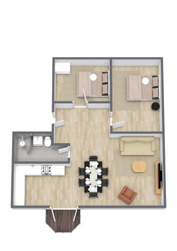 Newly Renovated 2BR with Balcony, Kodaň (fotografie 6)