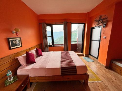1 double bed