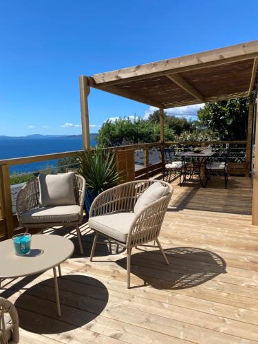 ST RAPHAEL- Mobile Home 3ch clim -MAGNIFIQUE VUE MER-ILE D'OR - Plages et Piscine