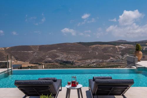 Exterior view, Eunoia Blue Villa Heraklion Crete, Sea View, Private Pool, Prassas, Karteros in Nea Alikarnassos