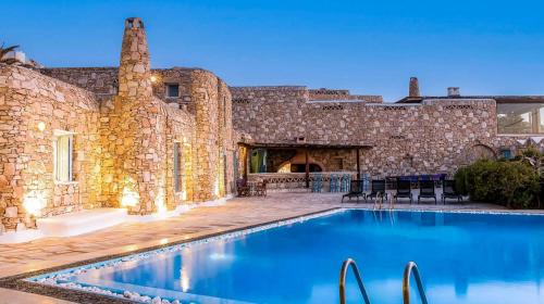 Myrovi Sunset Villa - Sea View & Pool in Kanalia - Άγιος Γεώργιος Μυκόνου