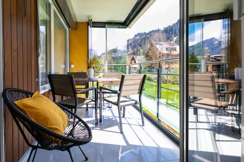 Vistas, Spirit Apartments - Balkon - Bergsicht in Engelberg