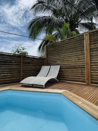 Bas de villa F2 clôturé avec jardin au Lamentin (Bas de villa F2 cloture avec jardin au Lamentin) in Lamentin