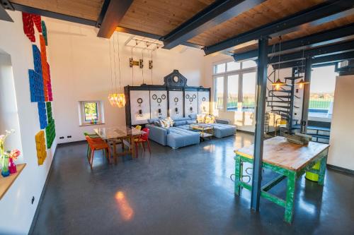 Aussicht, E-Loft im historischen Wasserwerk Tecklenburg 135qm ein besonderdes Erlebnis im Hochspannungsraum in Tecklenburg