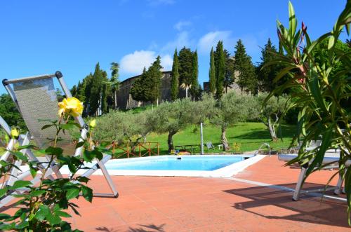 泳池, Castello Di Petroia Dimora d'Epoca in 古比歐