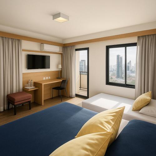 Flat 4 Estrelas Faria Lima, São Paulo