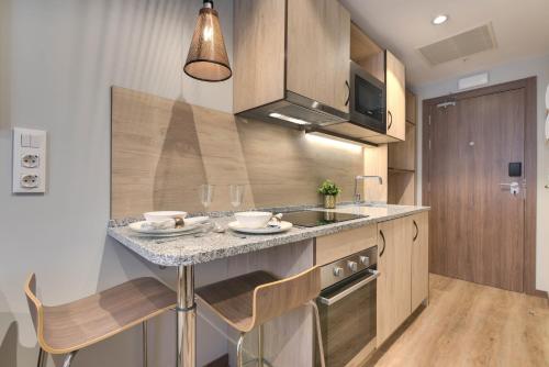 廚房, Livensa Living Pamplona Albergue Juvenil in 潘普洛納市中心