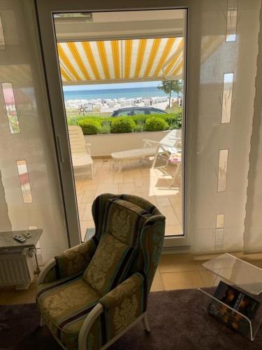 Miramar Terrasse am Meer in Grömitz, Deutschland