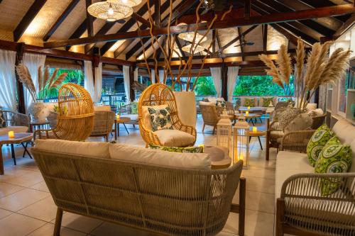 Étterem, Acajou Beach Resort in Seychelles szigetek