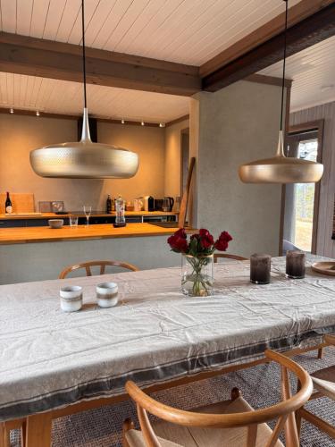 Large and family friendly cabin near Langedrag in เนสบิเอิน