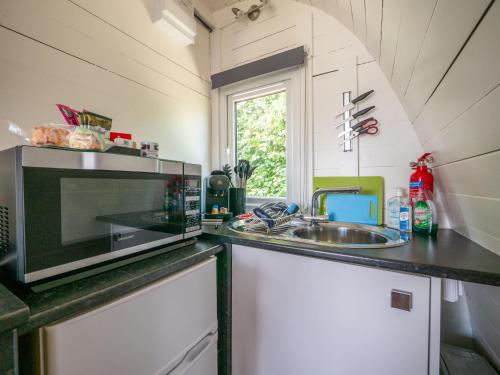 virtuve, Cosy Glamping Pod with Ensuite WC Near Kingsbridge & Salcombe in Churchstow