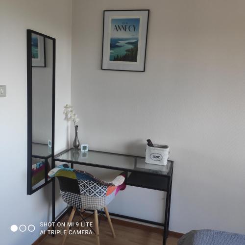 Chambre vue parc chez l'habitant in Seynod