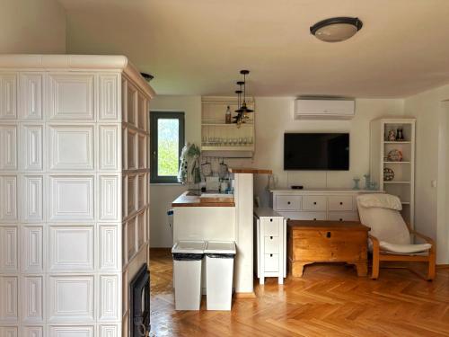 Koplietošanas atpūtas telpa ar TV, Haptapta House in Vazoli