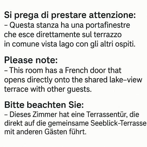 Deluxe Double or Twin Room with Lake View room in Agriturismo Costadoro